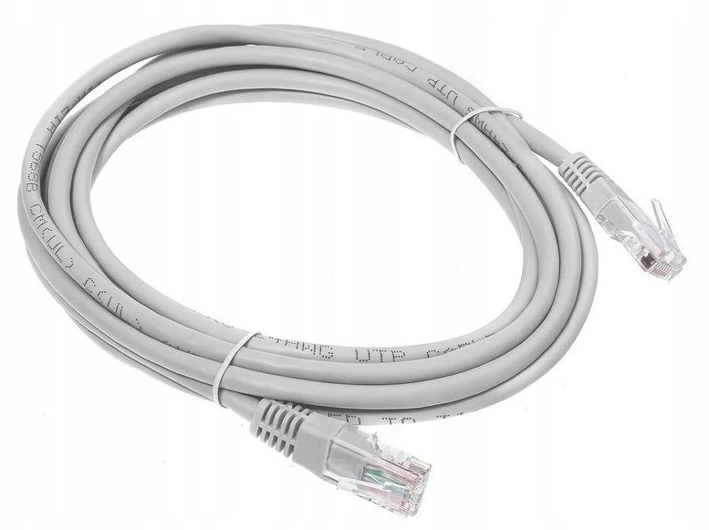 Oem Patchcord CAT5e UTP tinklo kabelis (sujungimo laidas), 5 m, pilkas