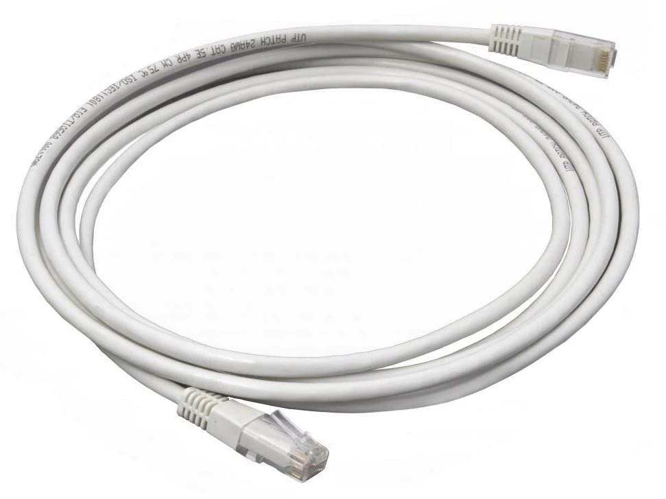 Oem Patchcord CAT5e UTP tinklo kabelis (sujungimo laidas), 5 m, pilkas