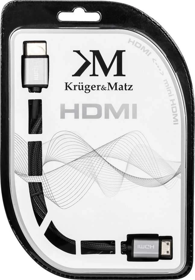 Kruger & Matz HDMI – miniHDMI kabelis (A-C) 1.8m