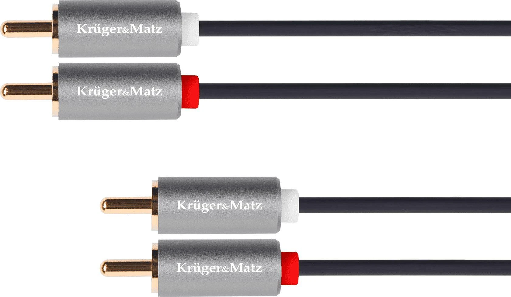 Kabelis 2RCA-2RCA 1.8 m Kruger & Matz Basic