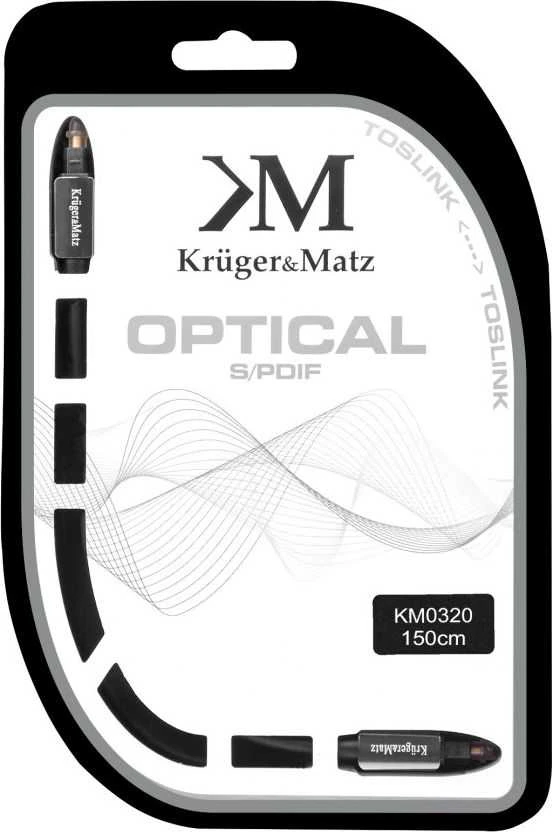 Optinis kabelis toslink-toslink 1.5 m Kruger & Matz