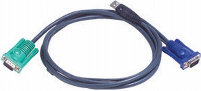 ATEN 2L-5202U ATEN KVM kabelis (HD15-SVGA, USB, USB) - 2m