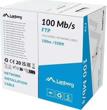 LAN CABLE FTP 100MB/S 100M CCA LINK GRAY LANBERG