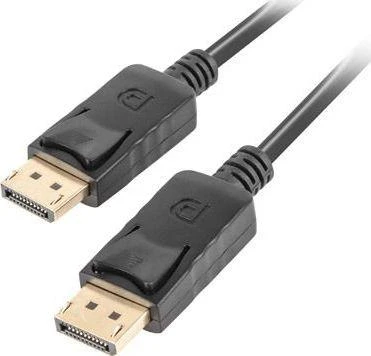 DisplayPort laidas su fiksatoriais 0,5m