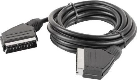 LANBERG CA-EUEU-10CC-0018-BK laidas Scart-Scart 1,8 m