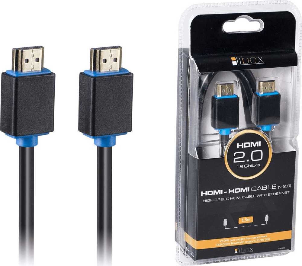 LIBOX LB0135 HDMI kabelis Libox 1,5m, 4K, 2.0 LB0135