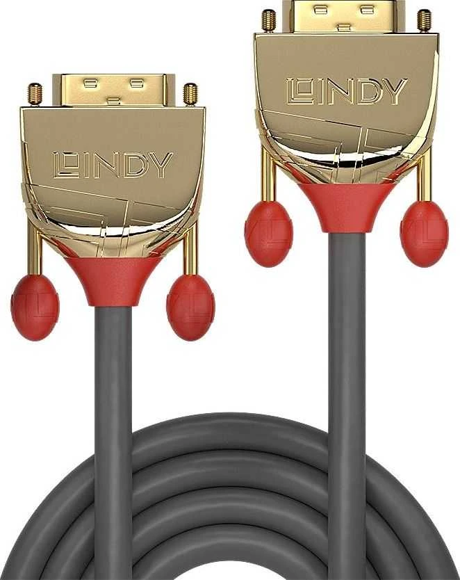 Lindy DVI-D kabelis su auksinėmis jungtimis