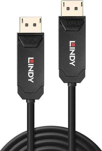 Kabelis Lindy DisplayPort - DisplayPort 10m juodas (38523)