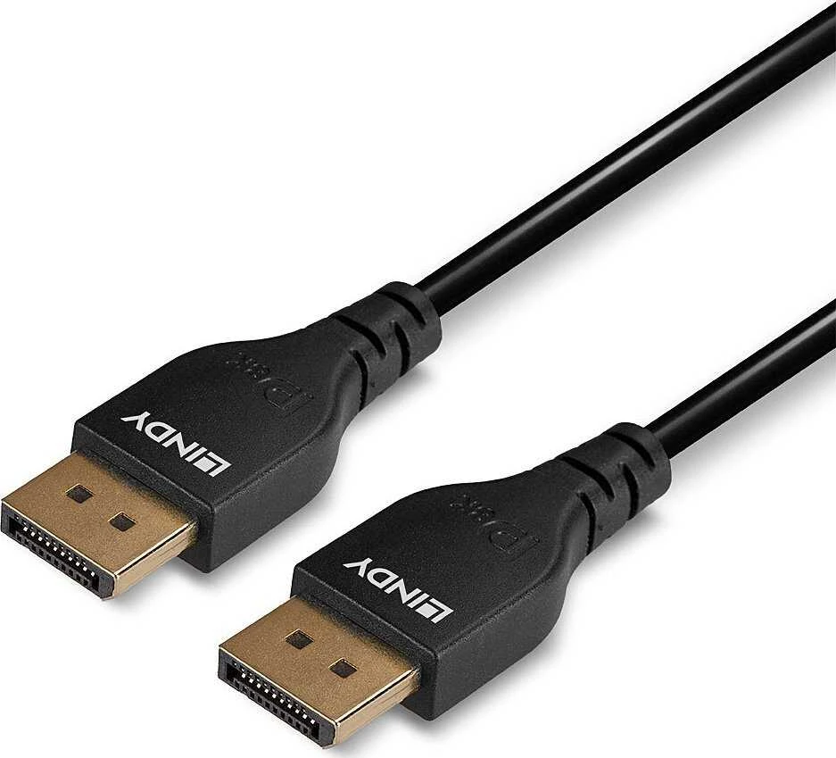 Lindy DisplayPort Laidas - 2m 1.4 32.4 Gbps 7680x4320@60Hz Auksu Padengtas