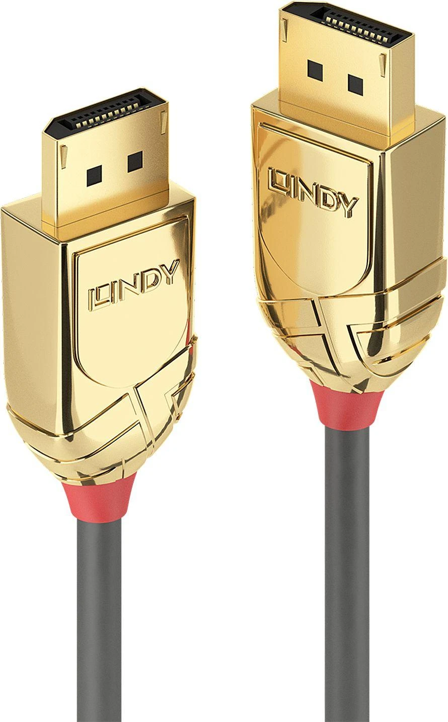 DisplayPort kabelis - LINDY Gold Line DisplayPort 1.2 kabelis, M/M, 20 m, Pilkas
