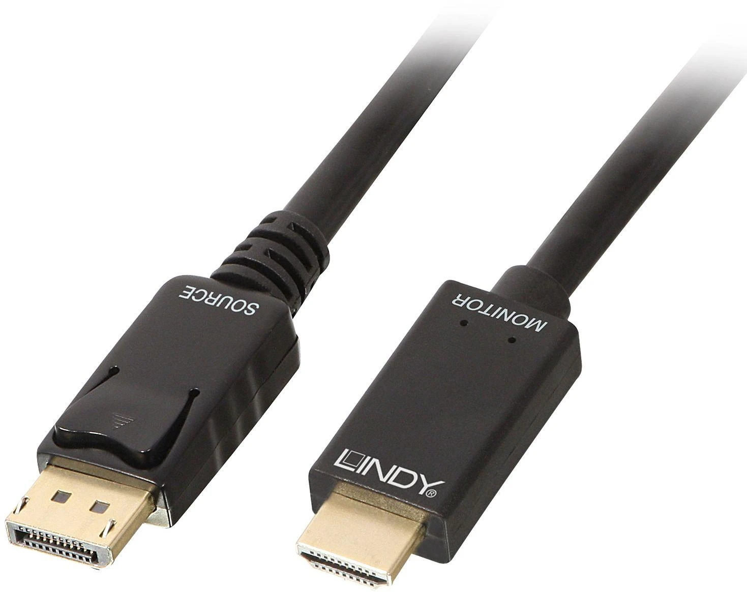 DisplayPort Kabelis - LINDY DisplayPort į HDMI Kabelis, 3840x2160@30Hz, 3 m, Juodas