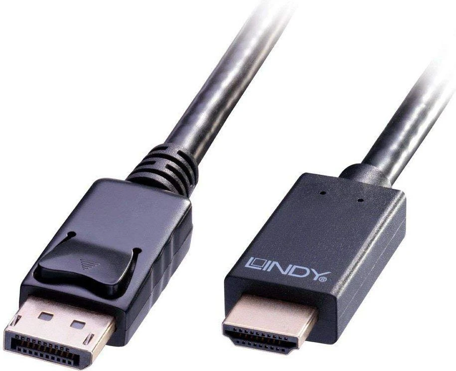 Lindy DisplayPort - HDMI M/M 10.2G 5m juodas 4K UHD 30Hz