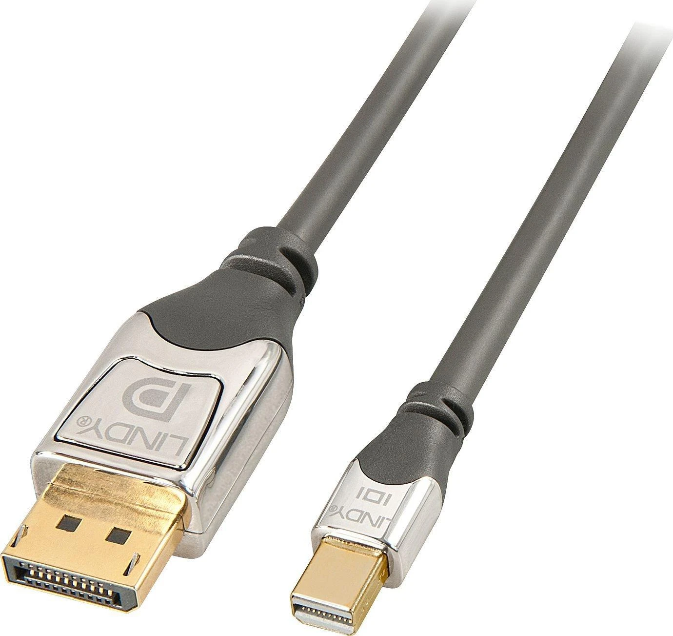 Kabelis Lindy Rodyti Port Mini - DisplayPort 0.5m sidabro (36310)