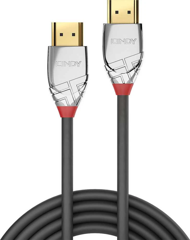 HDMI Laidas - LINDY Cromo Line HDMI Laidas, M/M, Didelės Spartos, 4096x2160@60Hz, 18Gbps, 0.5 m, Pilkas