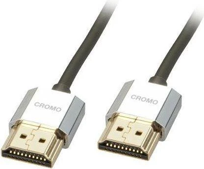 LINDY CROMO HDMI laidas su chromuotomis jungtimis