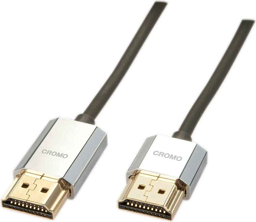 Lindy Cromo HDMI laidas su chromuotomis jungtimis