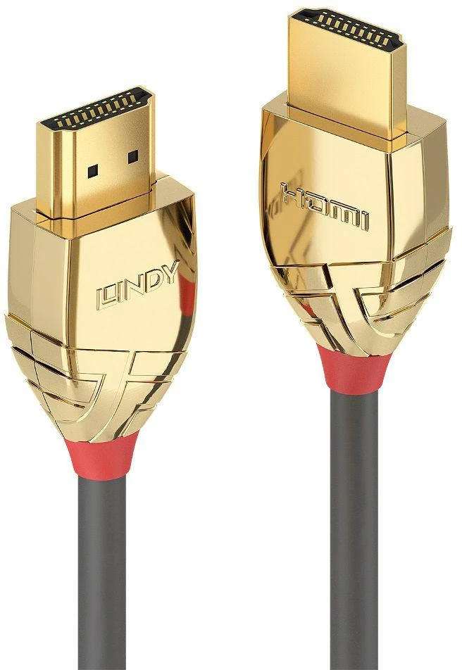 Lindy HDMI 2.0 didelės spartos M/M 5m pilka/auksinis