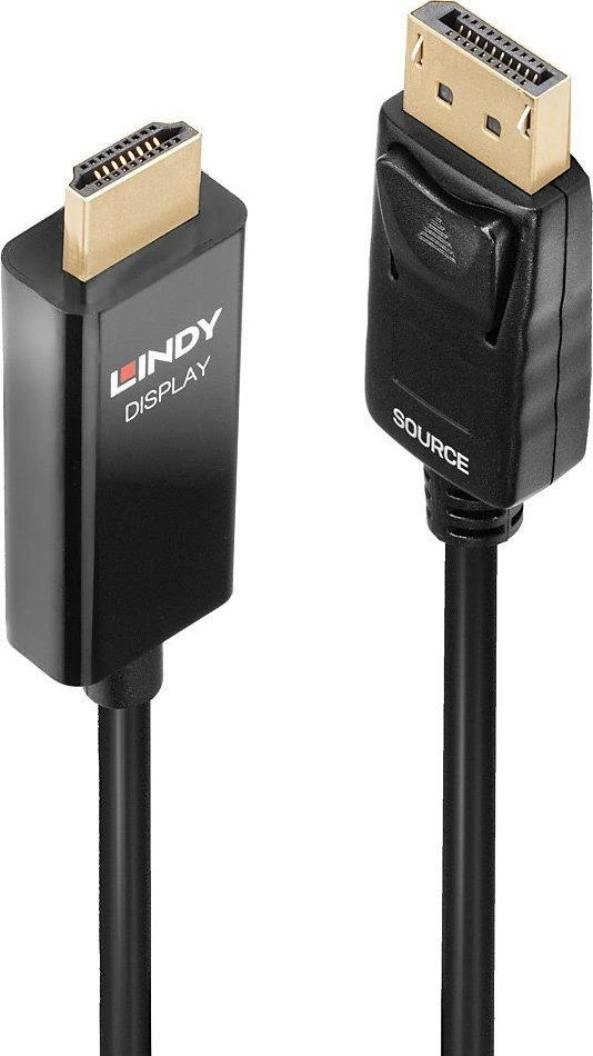 Lindy DisplayPort - HDMI HDR 2m Juodas