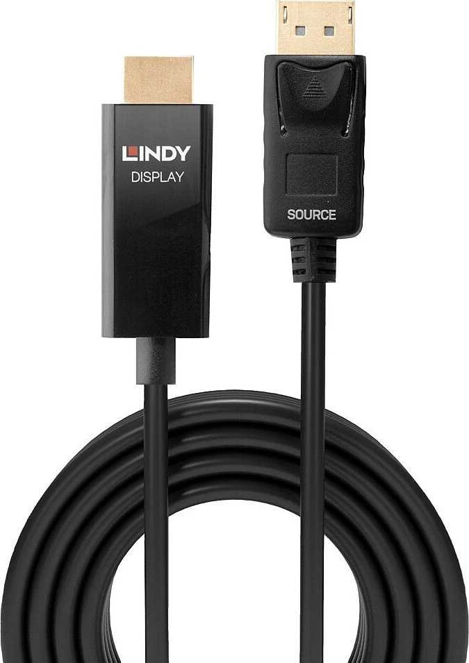 Adapteris - LINDY Mini DisplayPort į HDMI Kabelis, 4096x2160@60Hz, 5 m, Juodas
