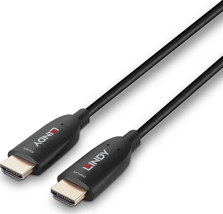Lindy šviesolaidinis HDMI laidas su Source ir Display jungtimis