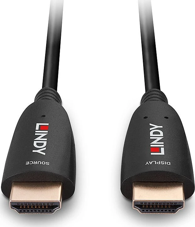 HDMI Laidas - LINDY Šviesolaidinis Hibridinis HDMI Laidas, 8K60, 48Gbps, 40 m, Juodas