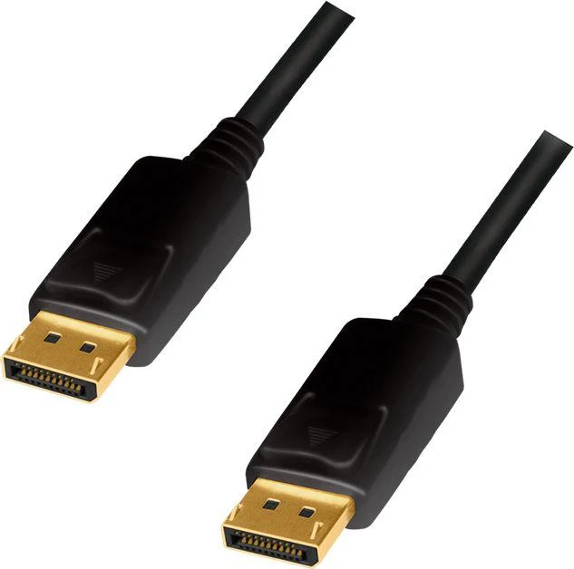 LogiLink DisplayPort 1.2 4K/60 Hz M/M 5.0m juoda
