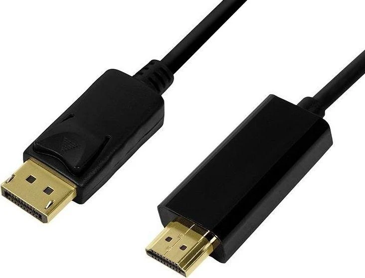 LOGILINK CV0127 LOGILINK - DisplayPort laidas, DP 1.2 iki HDMI 1.4, juodas, 2m