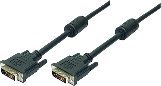 DVI-D 24+1 kabelis su feritiniais filtrais