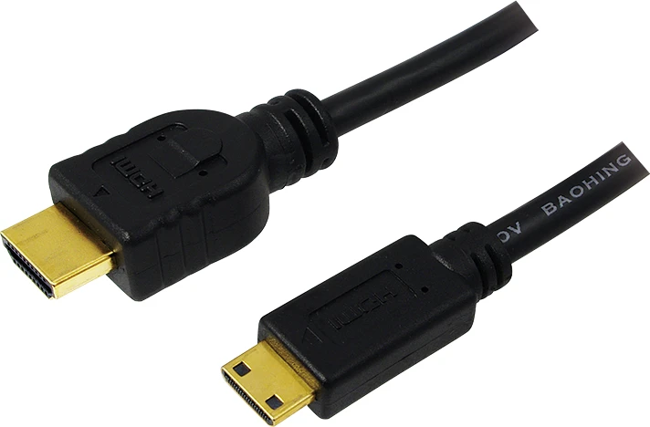 HDMI į Mini HDMI 2 metrų laidas su auksinėmis jungtimis