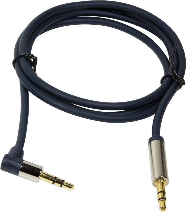 LOGILINK CA11050 LOGILINK - Garso kabelis 3.5 Stereo M/M 90 kampinis, 0.50 m, mėlynas