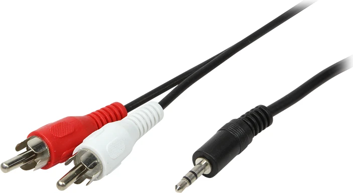 Garso kabelis 3,5 mm į 2x RCA