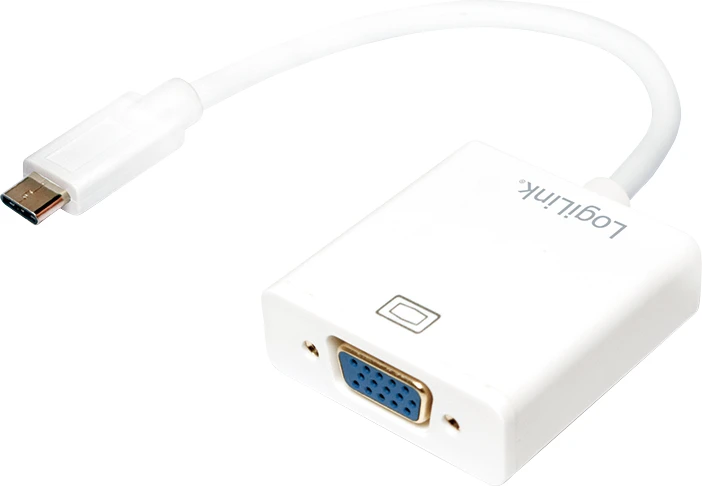 LogiLink USB-C į VGA adapteris su trumpu laidu