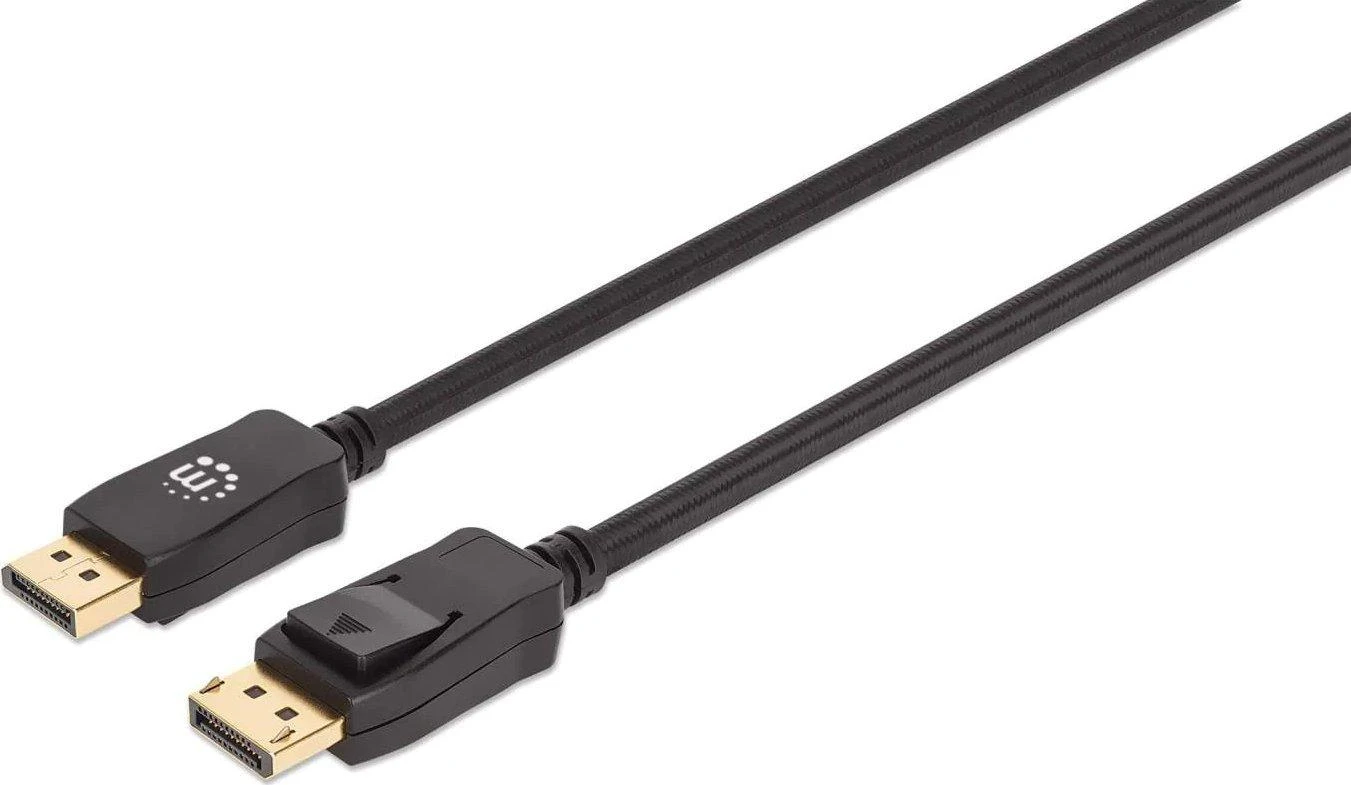 Manhattan DisplayPort laidas su auksuotomis jungtimis
