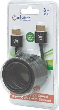 Manhattan HDMI – HDMI kabelis 3m juodas (394376)