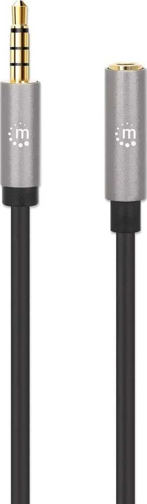 Kabelis Manhattan Jack 3.5mm - Jack 3.5mm 3m pilka (356046)