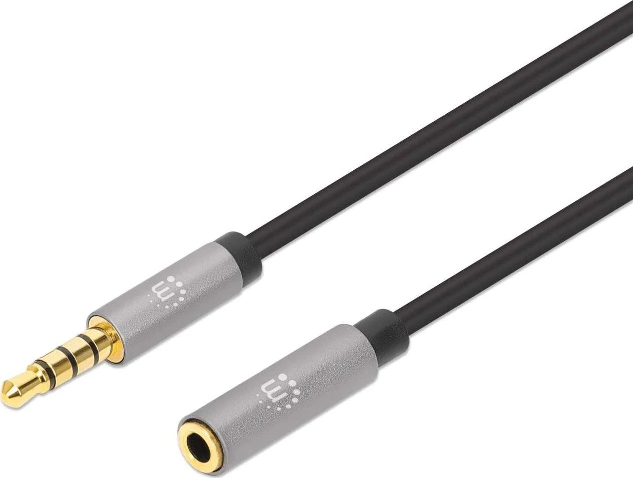 Manhattan Jack 3.5mm ilgintuvas su metaliniais antgaliais
