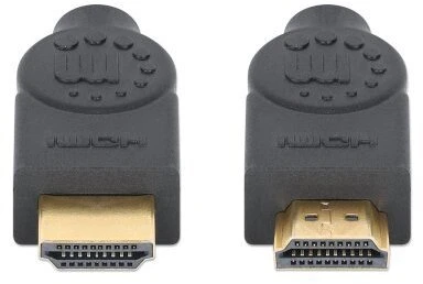 Kabelis Manhattan kabelis HDMI 10 m HDMI Typu A (Standard) Juodas (356992)