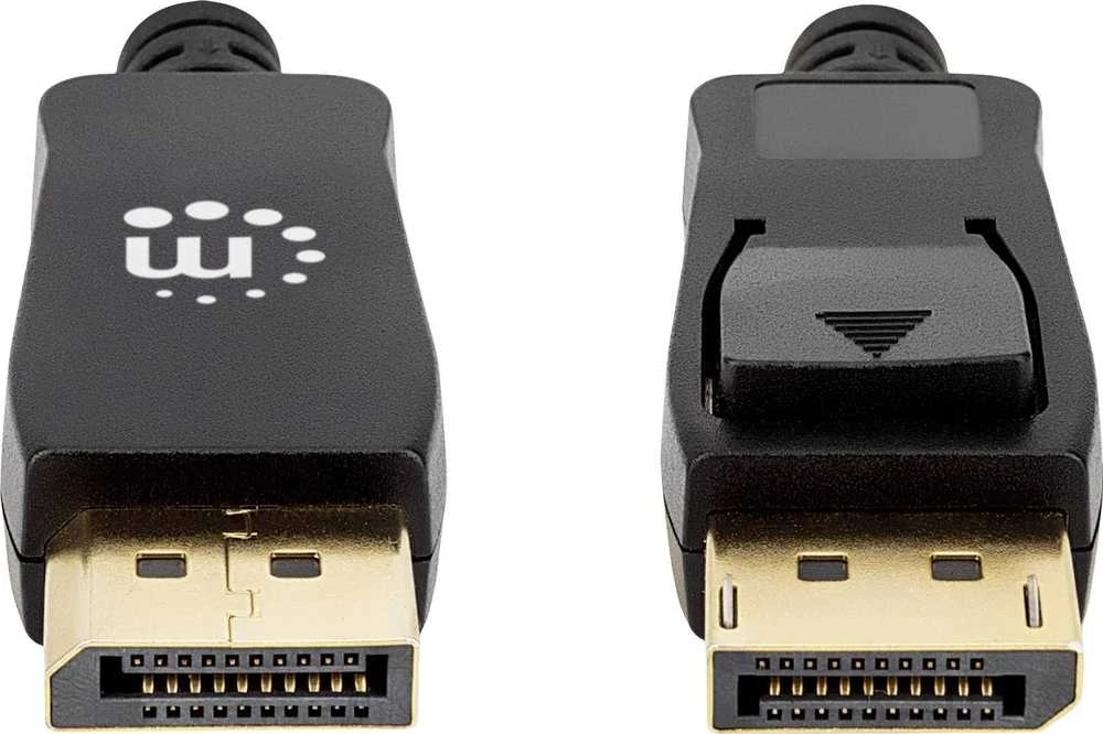 DisplayPort kabelio jungtys su fiksatoriumi
