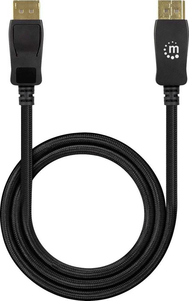 Kabelis Manhattan DisplayPort – DisplayPort 2m juoda (353618)