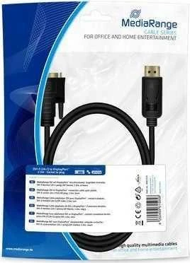 „MediaRange DisplayPort“ – DVI-D kabelis, 2 m, juodas (MRCS131)