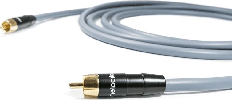 Melodika RCA (Cinch) - RCA (Cinch) kabelis 1m pilkas