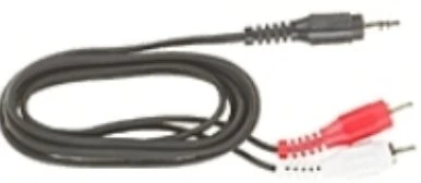 Mercodan 3,5 mm - 2 x RCA, M-M, 10 m, 3,5 mm, kištukas, 2 x RCA, kištukas, 10 m, juodas, raudonas, baltas