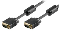 VGA laidas MicroConnect su feritiniais filtrais