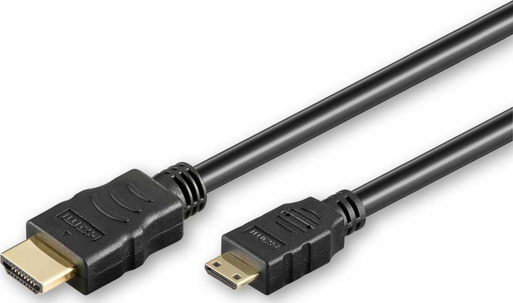 Kabelis MicroConnect HDMI Mini – HDMI 1m juoda (HDM19191V2.0C)