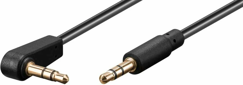 MicroConnect 3.5mm garso kabelis su kampine jungtimi