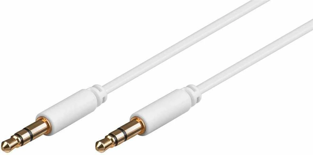 MicroConnect Lizdas 3,5 mm – lizdas 3,5 mm, 1,5 m baltas (AUDLL1,5 W)