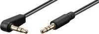 Kabelis MicroConnect Jack 3.5mm - Jack 3.5mm 1m juoda (AULL1)