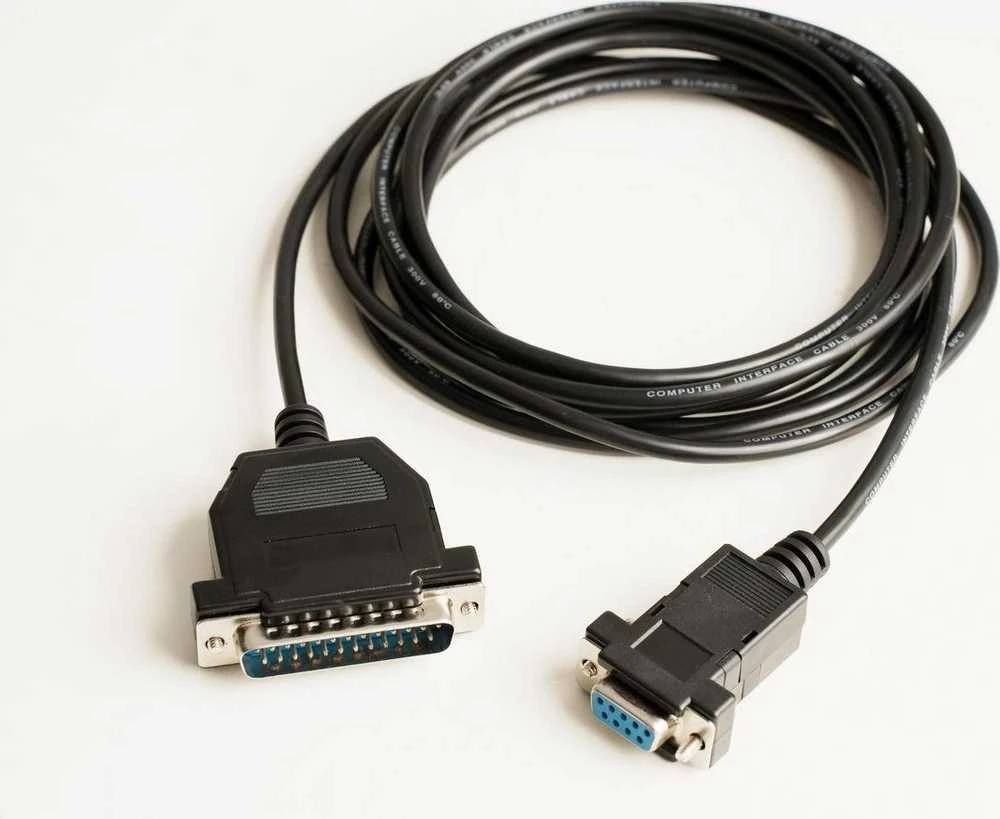 Kabelis MicroConnect Microconnect IBM029B-1,8 lygiagretus kabelis juodas 1.8m DB-9 DB-25