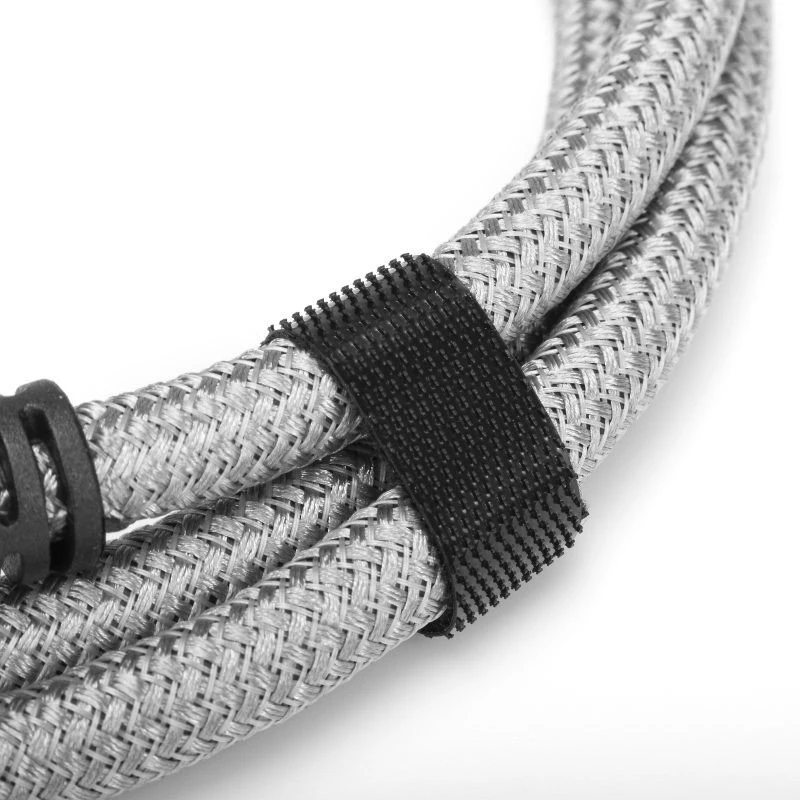 HDMI laidas su medžiaginiu apvalkalu ir suveržikliu