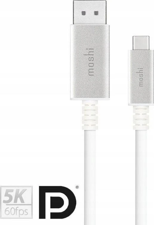 Moshi USB-C į DisplayPort 1,5 m, 5K (baltas) laidas